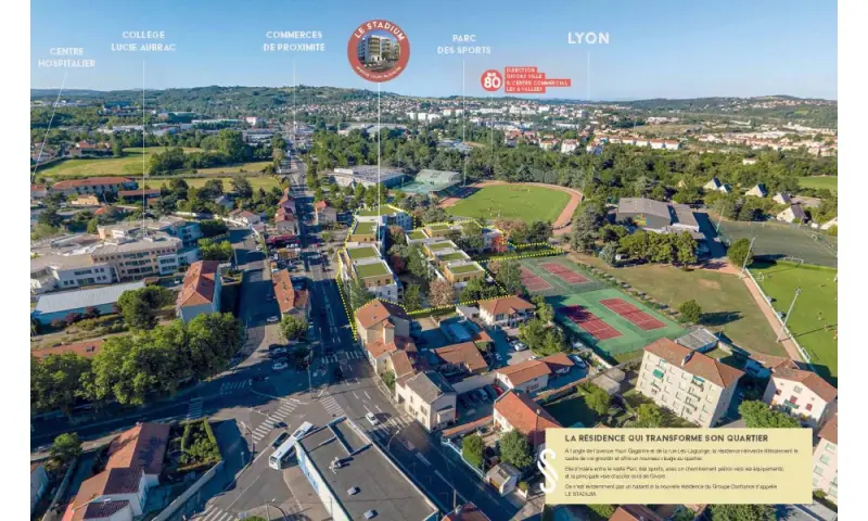 Vue du programme à Givors / Lyon Metropole