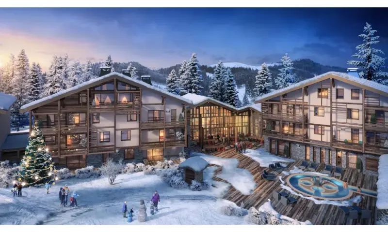 Vue du programme à Megève