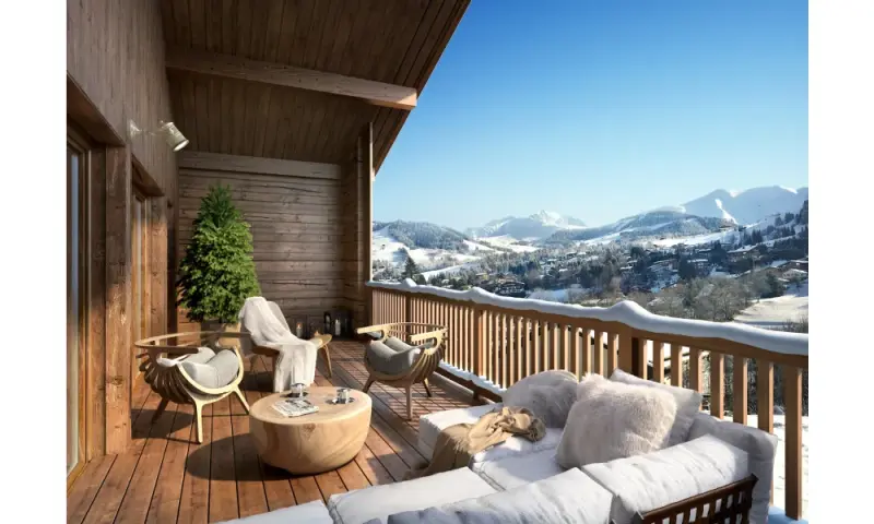 Vue du programme à Megève