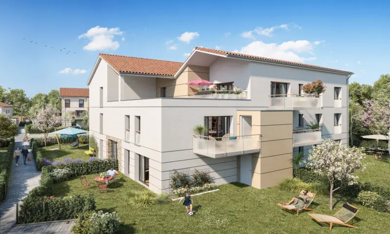 Vue du programme à Vouneuil Sous Biard