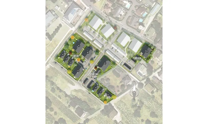 Vue du programme à Myans