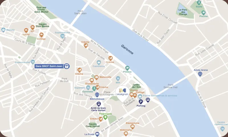 Vue du programme à Bordeaux