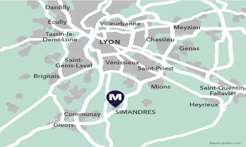 Vue du programme à Simandres