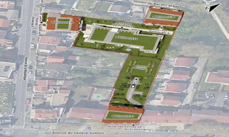 Vue du programme à Pierrefitte Sur Seine