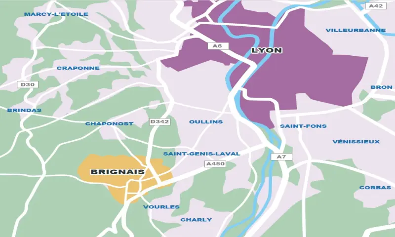 Vue du programme à Brignais