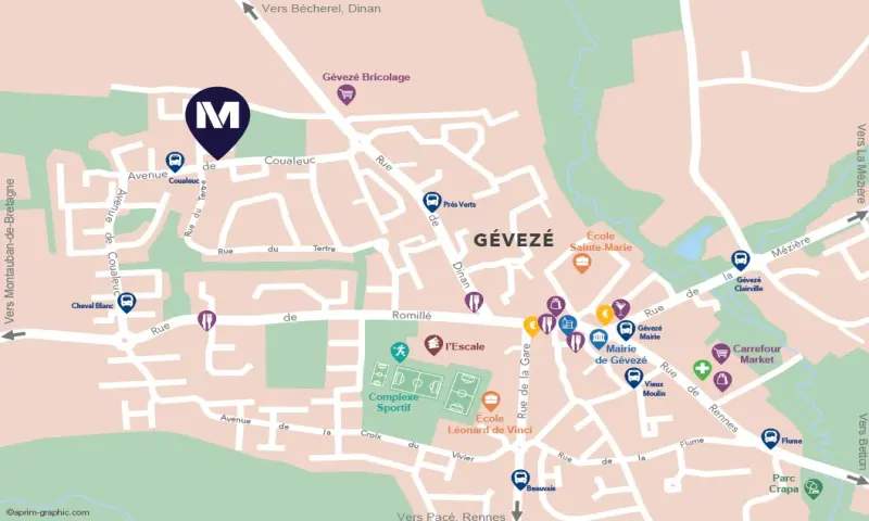 Vue du programme à Geveze