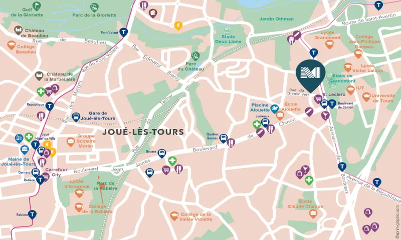 Vue du programme à Joue Les Tours