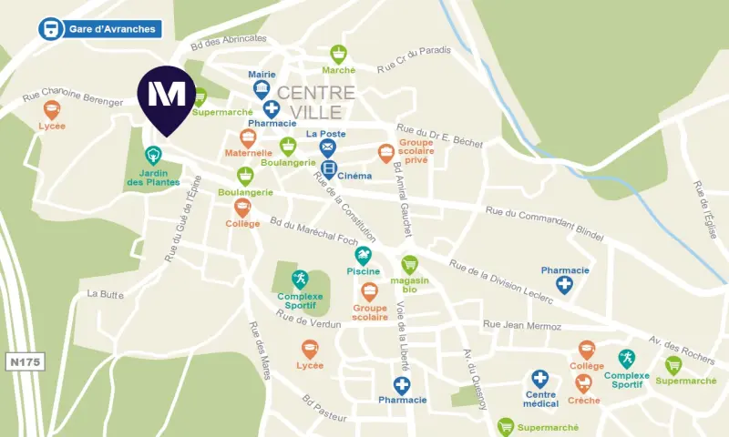 Vue du programme à Avranches