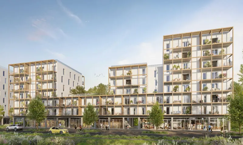 Vue du programme à Villenave D'ornon
