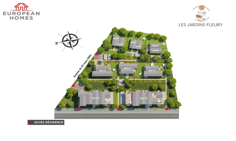 Vue du programme à Fleury Sur Orne