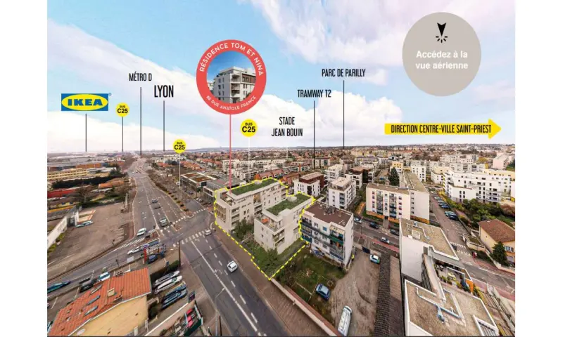 Vue du programme à Saint Priest / Lyon Metropole