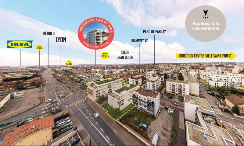 Vue du programme à Saint Priest / Lyon Metropole