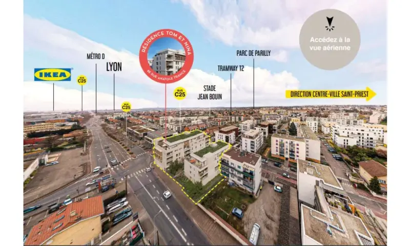 Vue du programme à Saint Priest / Lyon Metropole