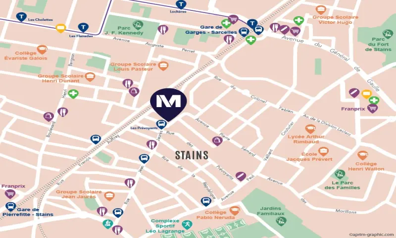 Vue du programme à Stains