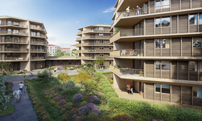 Vue du programme à Nanterre