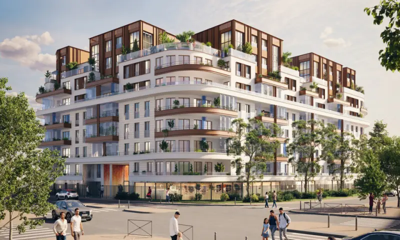 Vue du programme à Villeneuve La Garenne