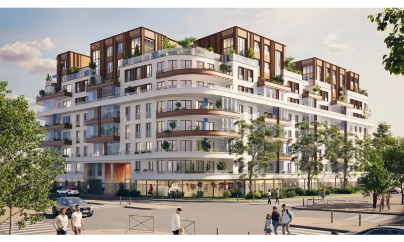 Vue du programme à Villeneuve La Garenne