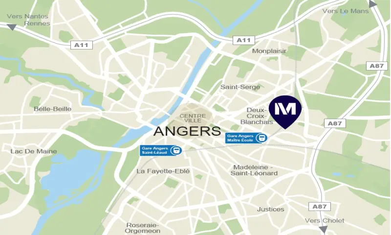 Vue du programme à Angers