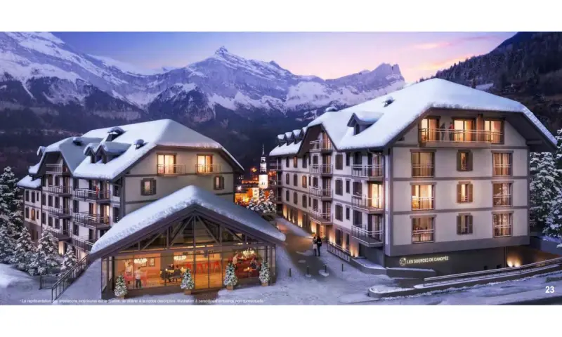 Vue du programme à Saint Gervais Les Bains