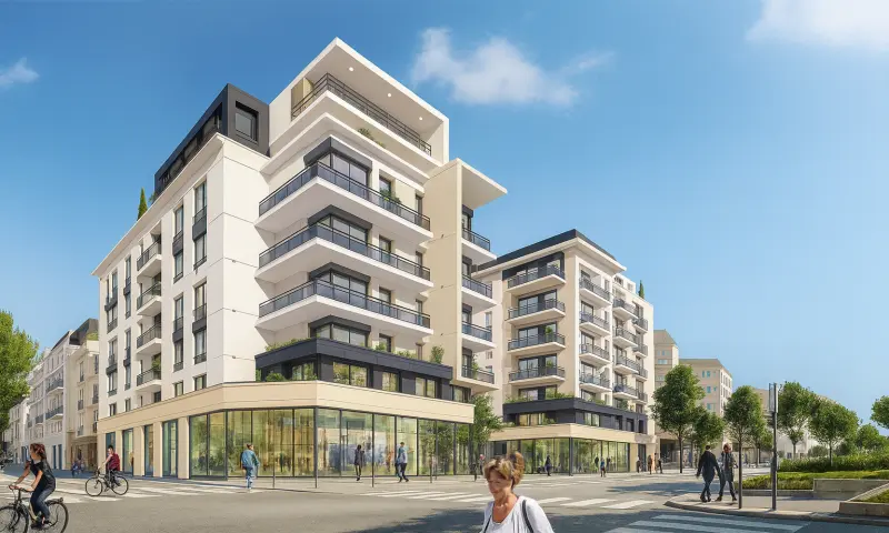 Vue du programme à Colombes Cedex
