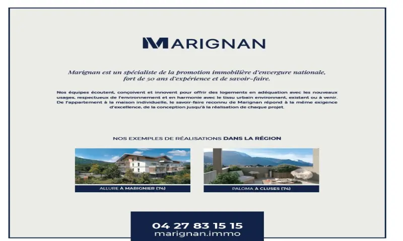 Vue du programme à Marnaz