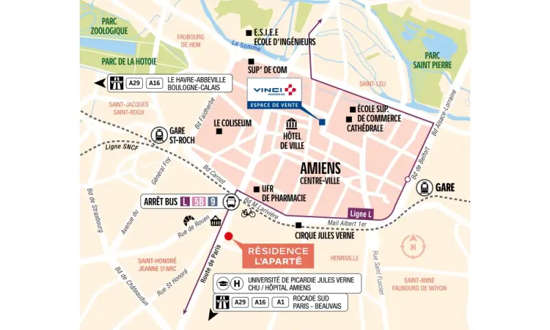 Vue du programme à Amiens