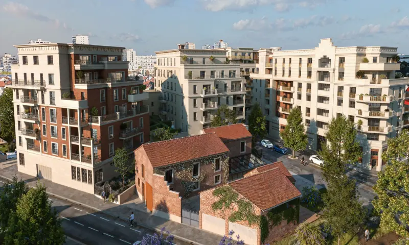 Vue du programme à Villeneuve La Garenne