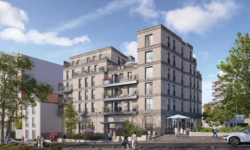 Vue du programme à Montreuil
