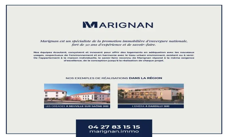 Vue du programme à Jassans Riottier