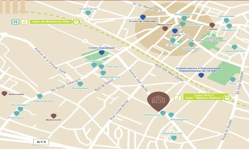 Vue du programme à Mantes La Ville