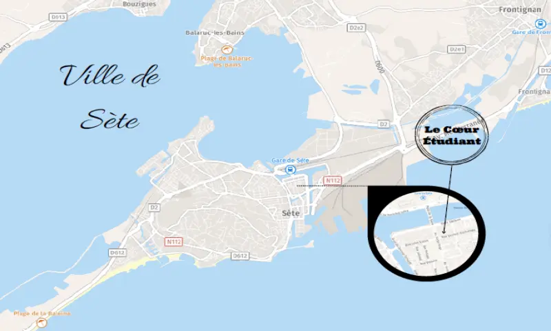 Vue du programme à Sete