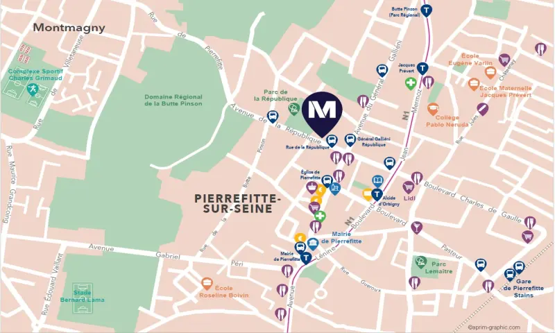 Vue du programme à Pierrefitte Sur Seine