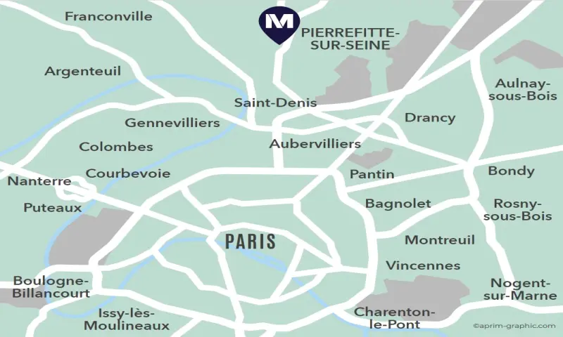 Vue du programme à Pierrefitte Sur Seine