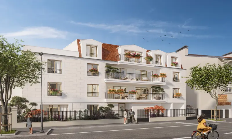 Vue du programme à Pierrefitte Sur Seine