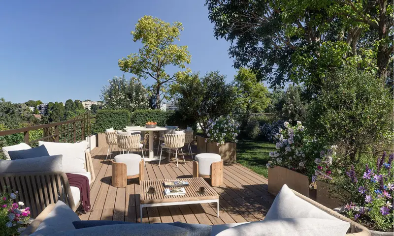 Vue du programme à Garches