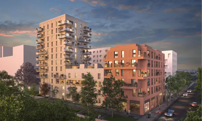 Vue du programme à Ivry Sur Seine
