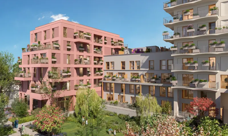 Vue du programme à Ivry Sur Seine