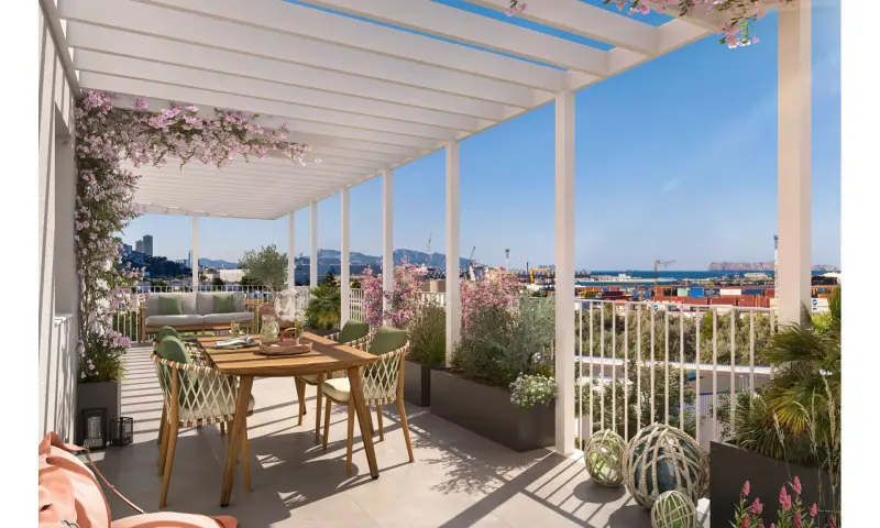 Vue du programme à Marseille 16e