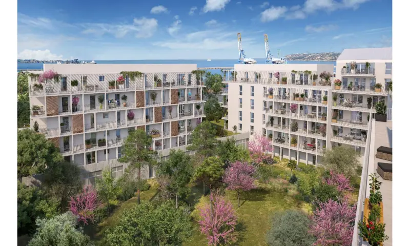 Vue du programme à Marseille 16e