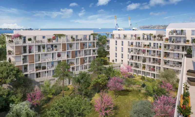 Vue du programme à Marseille 16e