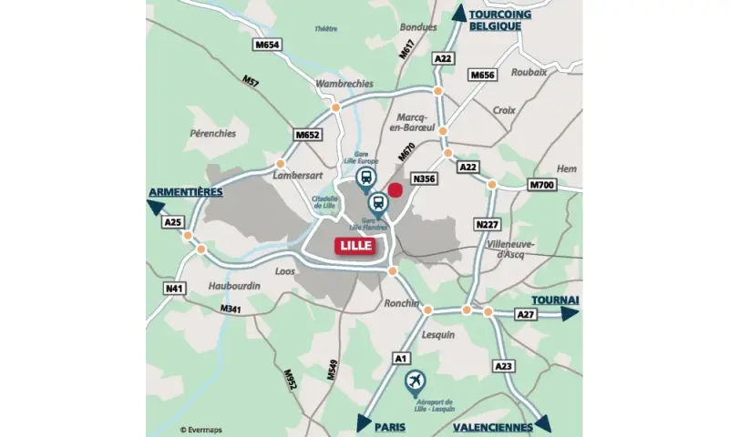 Vue du programme à Lille