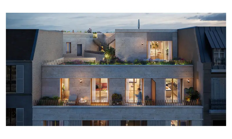 Vue du programme à Paris 15e Arrondissement