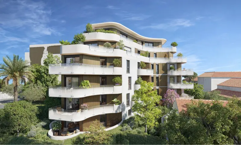 Vue du programme à Roquebrune Cap Martin