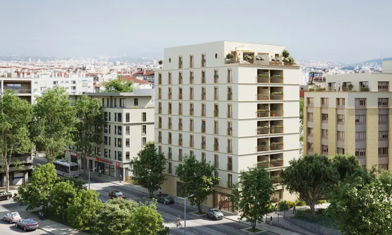 Vue du programme à Lyon 8e