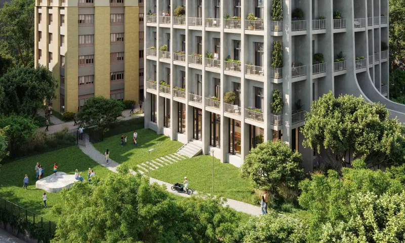 Vue du programme à Lyon 8e