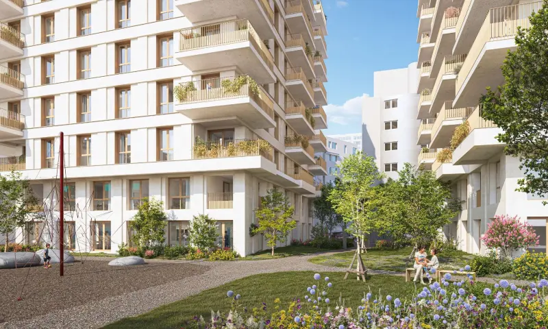 Vue du programme à Courbevoie