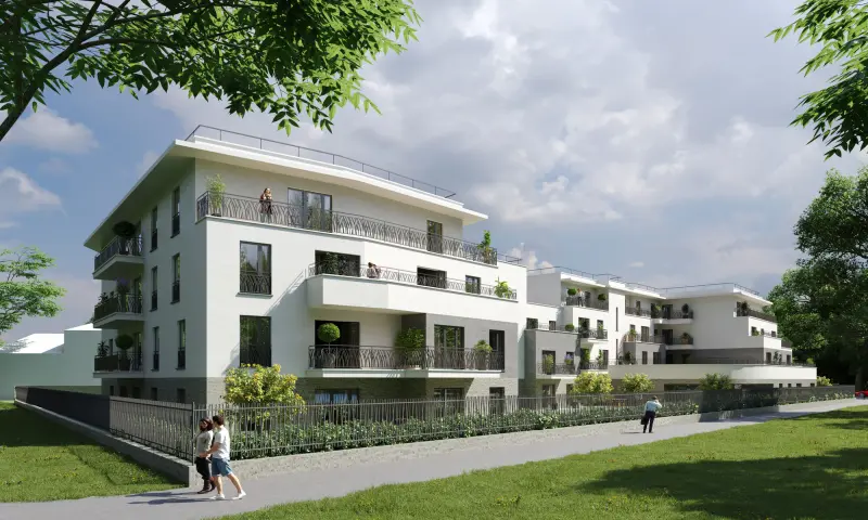Vue du programme à Marnes La Coquette