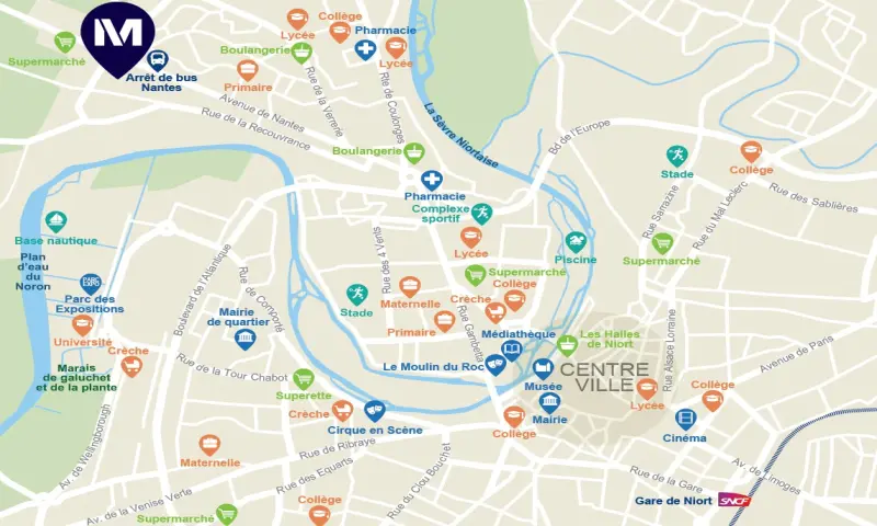 Vue du programme à Niort