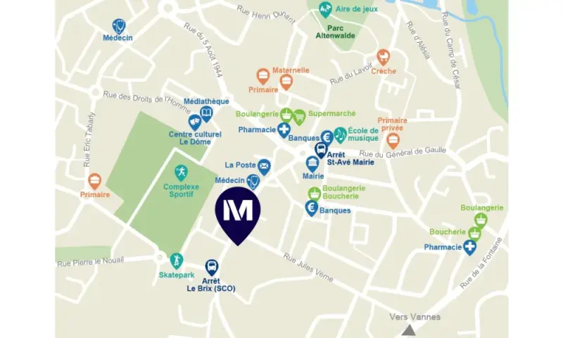 Vue du programme à Saint Ave