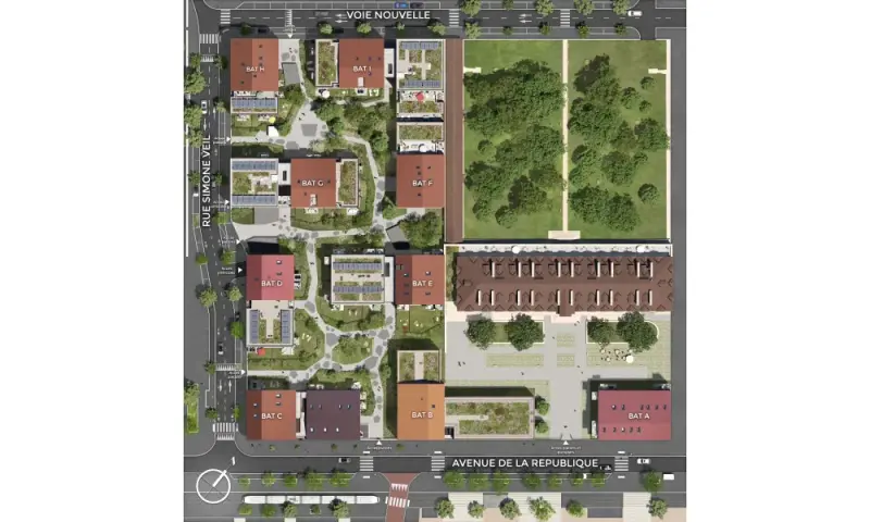 Vue du programme à Nanterre